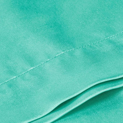 BEDELITE Satin Body Pillow Cover, Super Soft and Cooling Body Pillow Pillowcase for Hair and Skin, Breathable Silky Full Long Pillowcase Cover(20"x54", Turquoise)