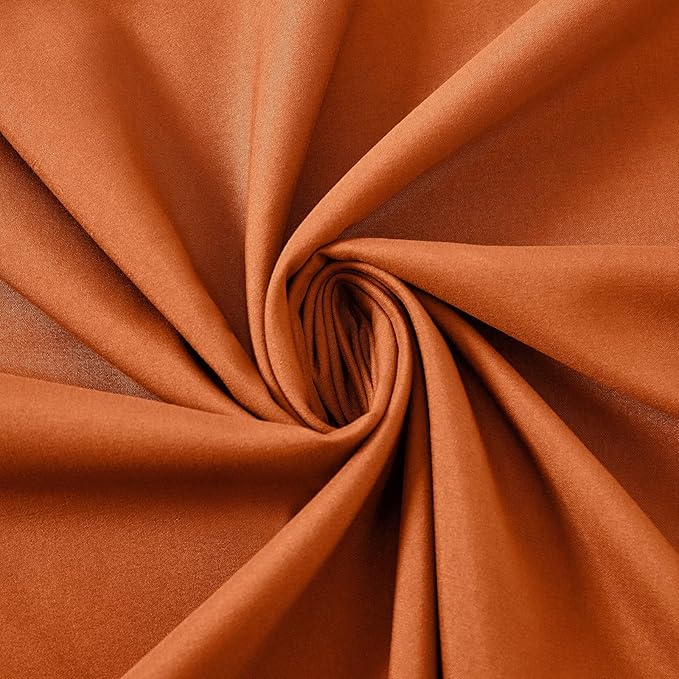 MILVOWOC 2Pcs Brushed Microfiber Body Pillowcases - 20 x 55 Inch, Burnt Orange Pillow Case Set Non Slip Envelope Pillow Cover with Moisture Absorption and Anti-Wrinkle
