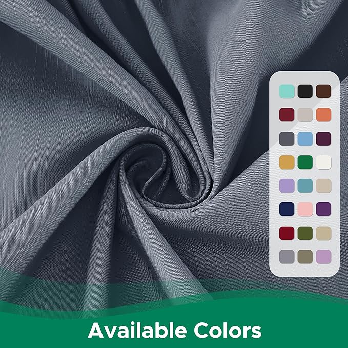 Biscaynebay Wrap Around Bed Skirts for King & Cal King Beds 14" Drop, Dark Grey Adjustable Elastic Dust Ruffles Easy Fit Wrinkle & Fade Resistant Silky Luxurious Fabric Solid Machine Washable
