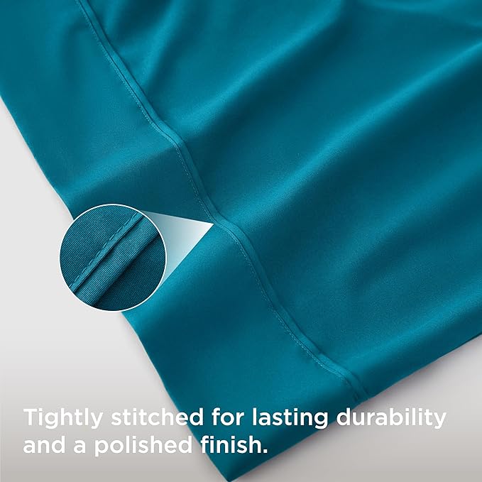 Bedsure Body Pillow Case Cover - Teal Brushed Microfiber Long Pillow Cases, Ultra Soft and Cozy Body Pillowcase with Envelope Closure for Kids, Wrinkle, Fade Resistant, 1 Pack, 20x54 Inches