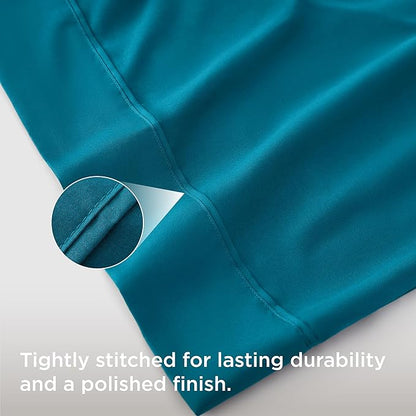 Bedsure Body Pillow Case Cover - Teal Brushed Microfiber Long Pillow Cases, Ultra Soft and Cozy Body Pillowcase with Envelope Closure for Kids, Wrinkle, Fade Resistant, 1 Pack, 20x54 Inches