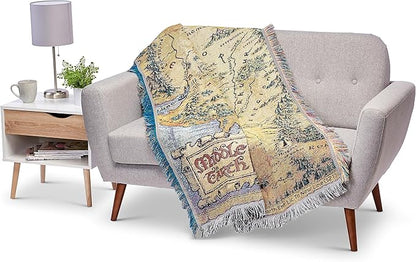 Northwest Lord Of The Rings - The Hobbit Woven Tapestry Throw Blanket, 48" x 60", Middle Earth