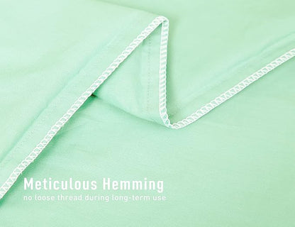 Sunflower King Pillowcases Set of 2, 100% Cotton King Pillow Cases 2, 20×40 inches Zephyr Green, Soft and Breathable