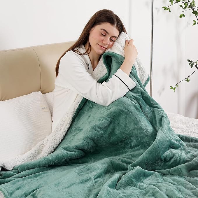 ESTINGO Heated Blanket Electric Blanket Twin Size, Fast Heating & Overheating Protection, Ultra Soft Twin Electric Heating Blanket with 5 Heating Levels & 10 Hours Auto Off, 62"x84", Forest Green
