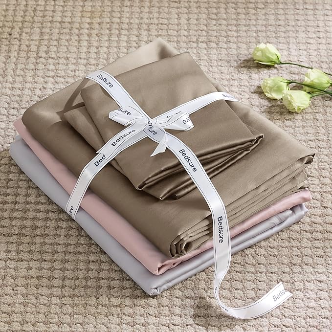 Bedsure Cooling Duvet Cover Queen Size - Moisture Wicking and Silky Eucalyptus Lyocell Cotton Hybrid Comforter Cover Set for Hot Sleeper - Buttery Soft and Breathable, GentleSoft™, Simply Taupe