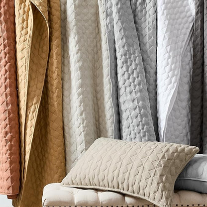 WDCOZY Navy Blue Quilt Queen Size Bedding Sets with Pillow Shams, Lightweight Soft Bedspread Coverlet, Quilted Blanket Thin Comforter Bed Cover, All Season Spring Summer, 3 Pieces, 90x90 inches