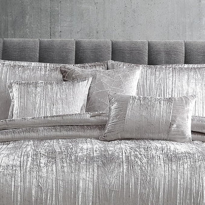 Riverbrook Home Turin Comforter Set, Queen, Silver, 7-Piece Set