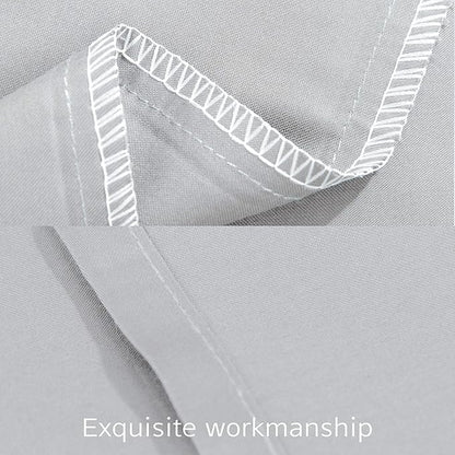 NTBAY Egyptian Cotton King Pillowcases - Set of 2, 500 Thread Count Cotton Pillowcases - Soft and Breathable Envelope Closure Pillow Cases - 20x36 Pillow Covers for Bed, Light Grey