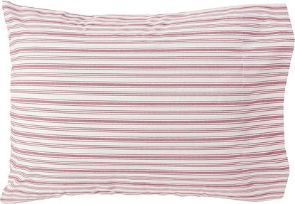 Nautica - Full Sheets, Cotton Percale Bedding Set, Casual Home Decor, Dorm Room Essentials (Coleridge Stripe Red, Full)