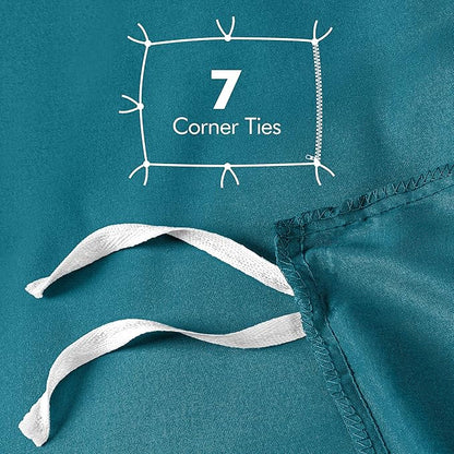 Utopia Bedding Duvet Cover Queen Size - 3 Piece with Zipper Closure - 1 Comforter Cover 90X90 Inches & 2 Pillow Shams 20X26 Inches (Denim Blue) Comforter Not Included