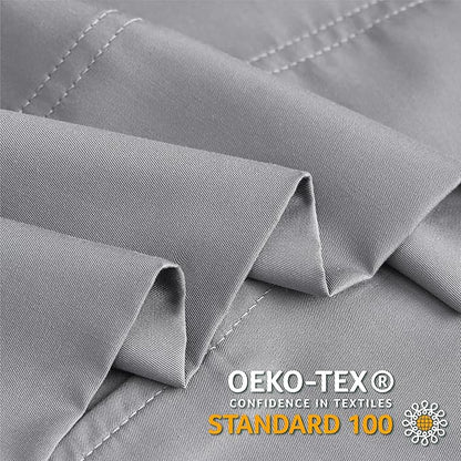 BEDELITE Pillow Cases Standard Size Set of 2, Rayon Derived from Bamboo, Cooling Pillow Cases for Hot Sleepers & Night Sweats, Breathable and Silky Soft Envelope Pillowcases(Silver Grey, 20"x26")