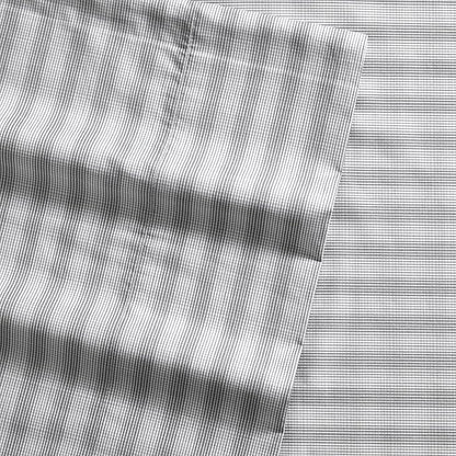 Nautica - Queen Size Sheet Set, Crisp & Tailored Cooling Sheets with a Smooth Cotton Percale Lightweight Feel - Bed Sheets with Matching Pillowcases & Fitted Sheet (Michael Plaid Grey)