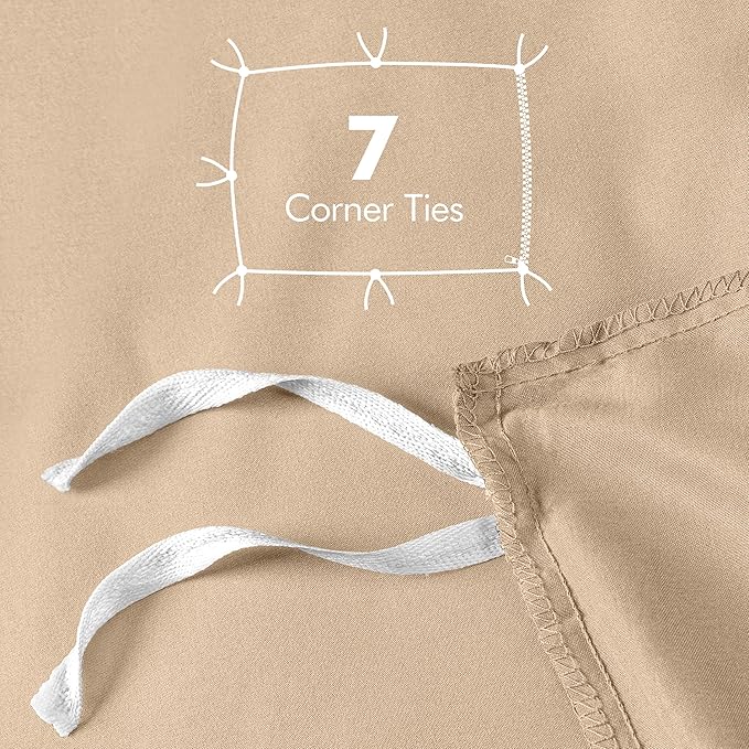 Utopia Bedding Duvet Cover Twin Size - 2 Piece with Zipper Closure - 1 Comforter Cover 68X90 Inches & 1 Pillow Sham 20X26 Inches (Beige) Comforter Not Included