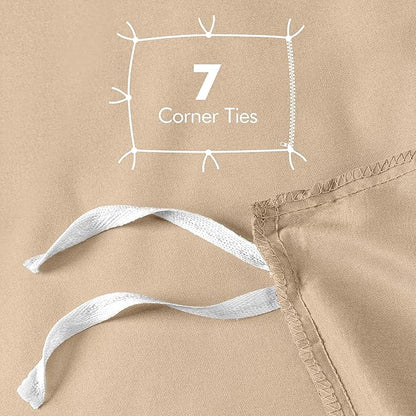 Utopia Bedding Duvet Cover Twin Size - 2 Piece with Zipper Closure - 1 Comforter Cover 68X90 Inches & 1 Pillow Sham 20X26 Inches (Beige) Comforter Not Included