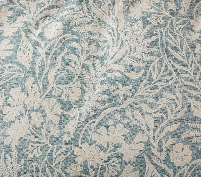 SLEEPBELLA Duvet Cover Full Size, 600 Thread Count Cotton Beige & Bluish Grey Printed with Luxurious Leaves Pattern Reversible Botanical Comforter Cover Sets, Bedding Set 3Pcs (Full Beige Paisley)