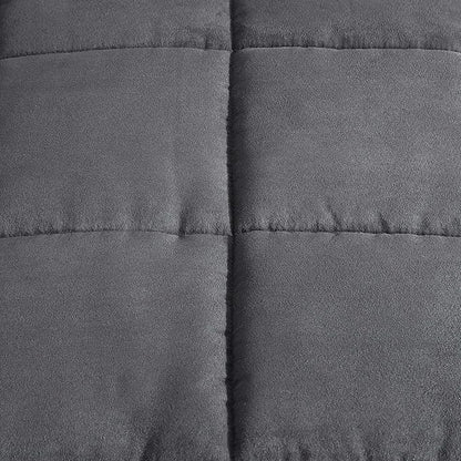 Eddie Bauer - Queen Comforter Set, Microsuede Bedding with Soft Plush Faux Shearling Reverse, 3 Piece Bed Set with Matching Pillowcases (Cabin Plaid Grey)