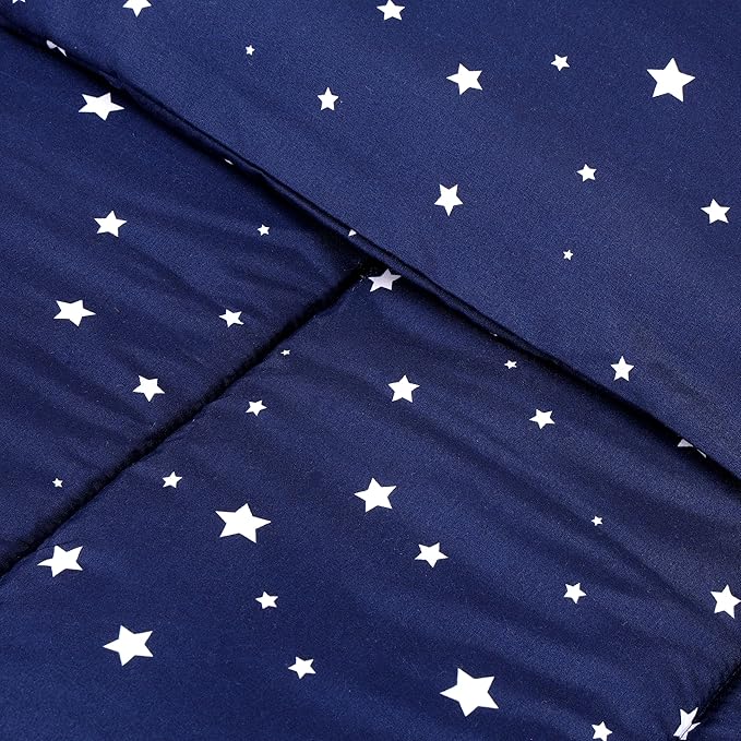Utopia Bedding Star Kids Comforter Set with 2 Pillow Shams, 3 Piece Soft Microfiber Twin Bed Comforter with Pillow Shams, Printed Kids Bedding for Boys and Girls, Lightweight, Breathable,Easy Care