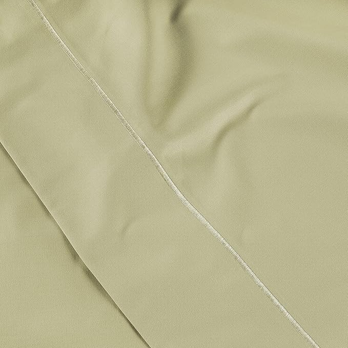 LANE LINEN Queen White Pillow Cases Set of 2, 100% Egyptian Cotton Cases, Sateen - Perfect for Home, Hotels & Hospital Use, Standard Size - Seafoam