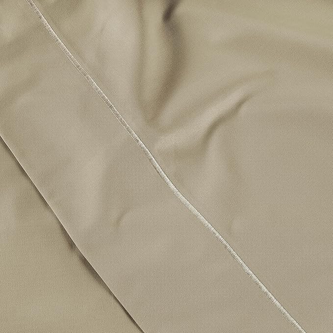 LANE LINEN Pillow Case Covers King Set of 2 100% Egyptian Cotton Sateen Soft Cool & Smooth 1000 Thread Count Cases - Linen
