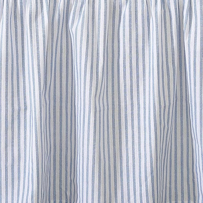 Laura Ashley Home - Cotton Ruffled Bedskirt, Lightweight Home Decor with Classic Style (Blue, Full)