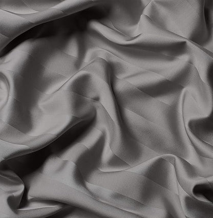Queen Pillowcases by Pure Bamboo, Genuine 100% Organic Viscose Derived from Bamboo, Luxuriously Soft & Cooling, Double Stitching, Envelope Closure (2 Queen Pillowcases, Jacquard Stone)