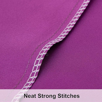 NTBAY 2 Pack Satin Standard Pillowcases for Hair and Skin, Luxurious and Silky Pillow Cases with Envelope Closure, 20x26 Inches, Purple
