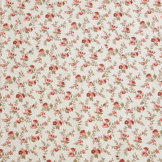 Laura Ashley - Twin Sheets, Cotton Percale Bedding Set, Lightweight & Breathable Home Decor, Oeko-Tex Certified (Sweet Success Pink, Twin)