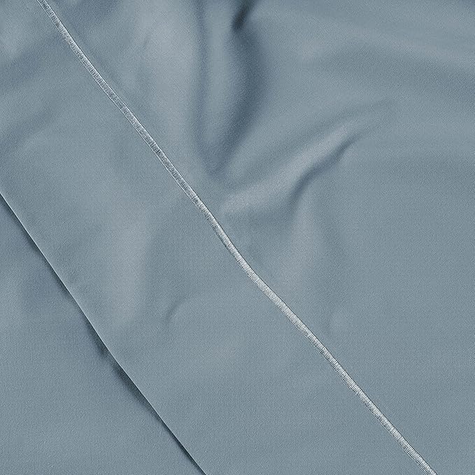 LANE LINEN Pillow Case Covers King Set of 2 100% Egyptian Cotton Sateen Soft Cool & Smooth 1000 Thread Count Cases - French Blue