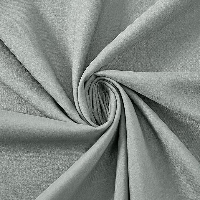 Close-up of gray fabric with a swirl pattern