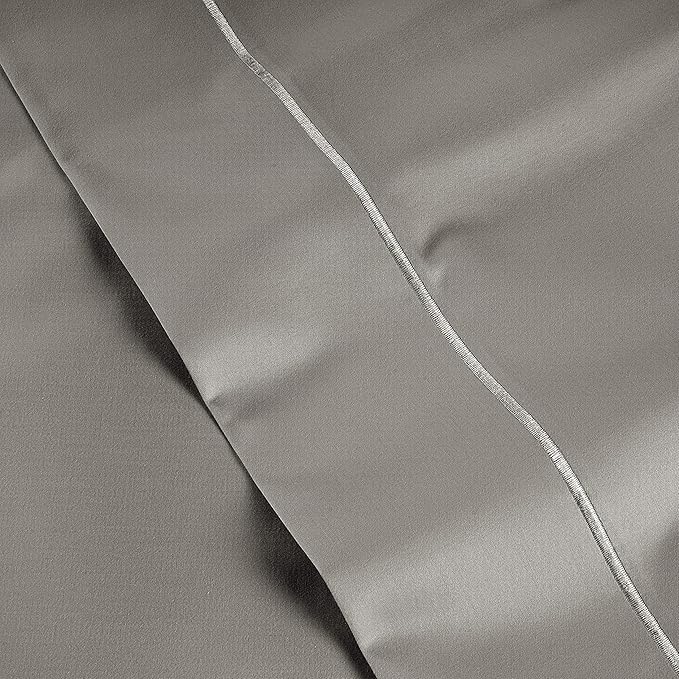 LANE LINEN Pillows Queen Size Set of 2 Soft 100% Egyptian Cotton Cool & Smooth 1000 Thread Count Pillow Cases - Charcoal