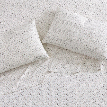 Laura Ashley Home - Standard Pillowcase Set, Cotton Sateen Bedding, Smooth & Wrinkle-Resistant (Evie Yellow, 2 Piece)