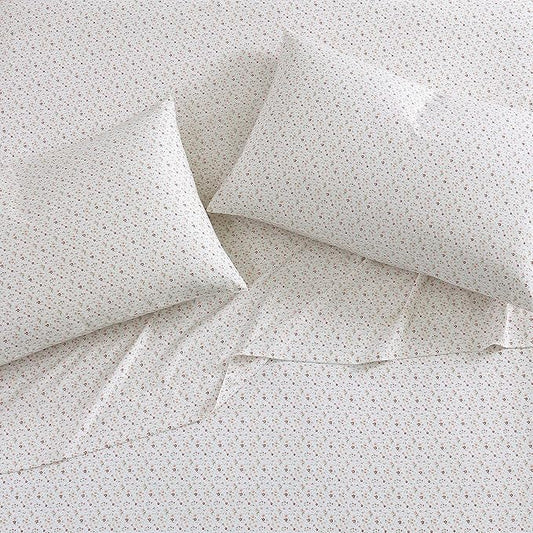 Laura Ashley Home - Standard Pillowcase Set, Cotton Sateen Bedding, Smooth & Wrinkle-Resistant (Evie Yellow, 2 Piece)