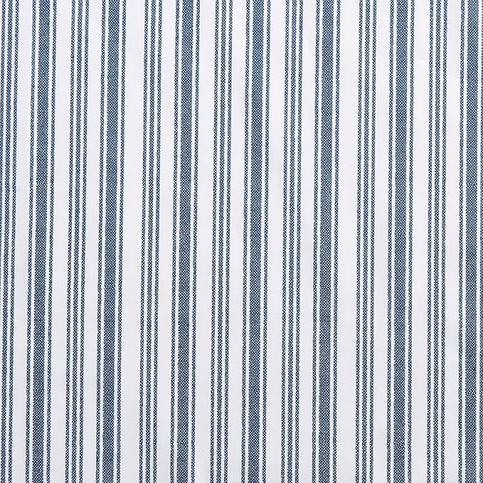 Nautica - Twin Size Sheet Set, Crisp & Tailored Cooling Sheets with a Smooth Cotton Percale Lightweight Feel - Bed Sheets with Matching Pillowcase & Fitted Sheet (Coleridge Stripe Blue)