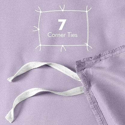 Utopia Bedding Duvet Cover King Size - 3 Piece with Zipper Closure - 1 Comforter Cover 104X90 Inches & 2 Pillow Shams 20X36 Inches (Lavender) Comforter Not Included
