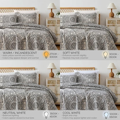 Southshore Fine Living, Inc. Ashanti Collection Oversized Quilt Twin Bedding Set Lightweight, Soft Coverlet Bedspread 2-Piece with one Matching sham (69 in Wide x 98 in Long), Twin/XL, Grey