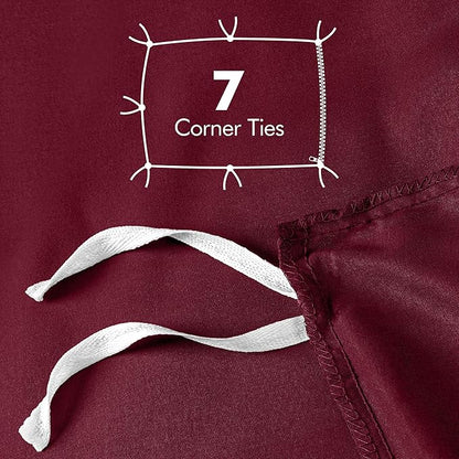 Utopia Bedding Duvet Cover Full Size - 3 Piece with Zipper Closure - 1 Comforter Cover 80X90 Inches & 2 Pillow Shams 20X26 Inches (Burgundy) Comforter Not Included