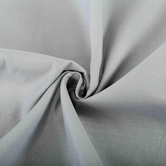Evolive Ultra Soft Brushed Microfiber King Size 20"x40" Pillowcases Pair with Envelope Clousure Set of 2 (20"x40" King, Silver Grey)