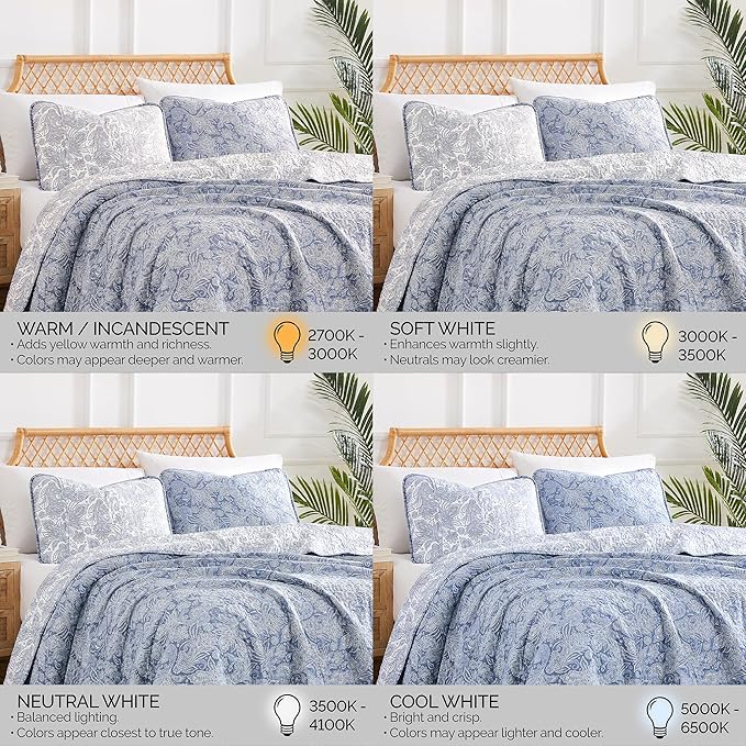 Southshore Fine Living, Inc. Twin XL Quilt Bedding Set, Dorm Bedding Essentials, 2-Sided Reversible, Stain Resistant, Machine Washable Paisley Bedspread, Twin XL Comforter w/Pillow Sham, Paisley Blue