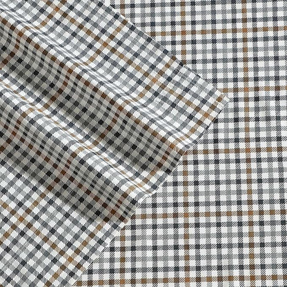 Eddie Bauer - Queen Sheet Set, Crisp & Cooling Sheets w/a Naturally Smooth Cotton Percale Lightweight Feel - Matching Pillowcases & Deep Pocket Fitted Sheet (Griffin Plaid Beige)