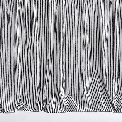 Lush Decor Ticking Stripe Bedspread Full Size 3 Piece Set Black - Ruffle Bedding Set Full Bedspreads - Kids Bedding - Farmhouse & Coquette Decor