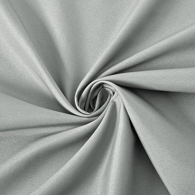 MILVOWOC 2Pcs Brushed Microfiber Queen Pillowcases - 20 x 30 Inch, Silver Pillow Case Set Non Slip Envelope Pillow Cover with Moisture Absorption and Anti-Wrinkle