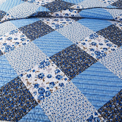 HoneiLife Queen Bedspreads - Oversized 106"x106" Quilt Sets, 3-Piece, All Season Use, Microfiber Coverlet