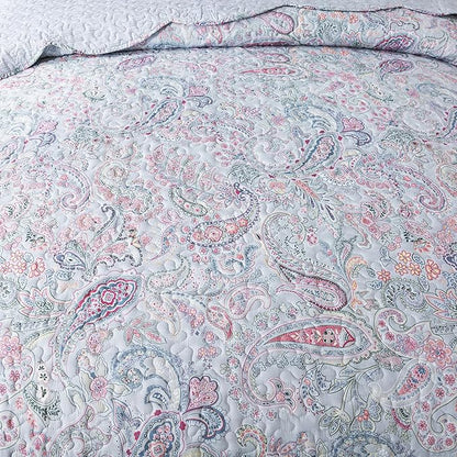 HoneiLife Quilt Sets King Size - Microfiber Bedspreads 3-Piece, Lightweight Coverlets King Quilt Bedding Sets All Season Quilts