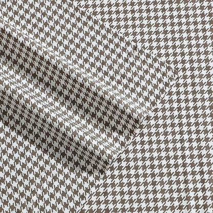 Eddie Bauer - King Sheet Set, Crisp & Cooling Sheets w/a Naturally Smooth Cotton Percale Lightweight Feel - Matching Pillowcases & Deep Pocket Fitted Sheet (Harrison Brown)