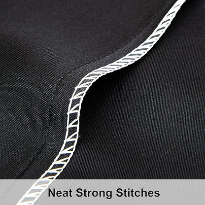 NTBAY 12 Pack Satin Standard Pillowcases for Hair and Skin, Luxurious and Silky Pillow Cases with Envelope Closure, 20x26 Inches, Black