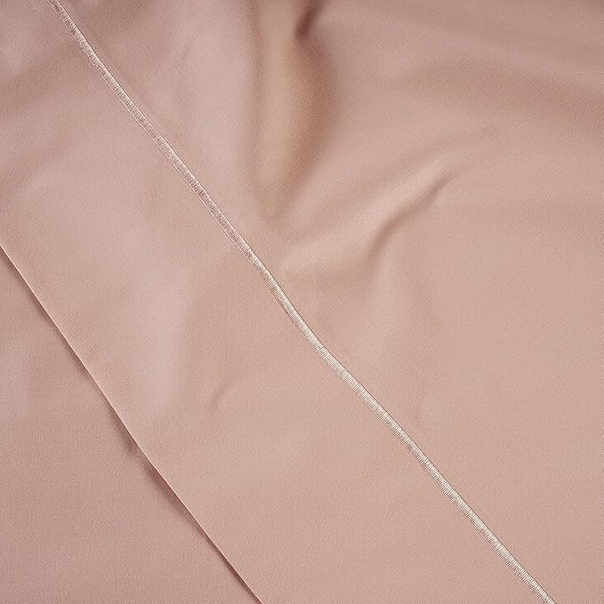 LANE LINEN Pillow Case Covers King Set of 2 100% Egyptian Cotton Sateen Soft Cool & Smooth 1000 Thread Count Cases - Sepia Rose