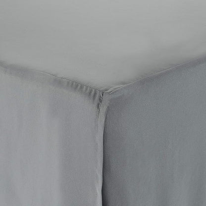 Amazon Basics Lightweight Pleated Bed Skirt, Machine Washable, Wrinkle and Fade Resistant, Full, Dark Grey
